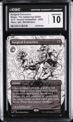 2025 MAGIC: THE GATHERING INK BORDERLESS SURGICAL EXTRACTION CGC 10 GEM MINT - Image 1