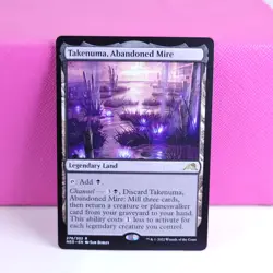 MTG Kamigawa Neon Dynasty Takenuma, Abandoned Mire Regular LP - Image 1