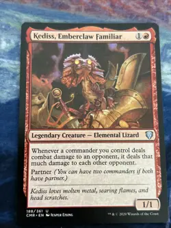 Kediss, Emberclaw Familiar Commander Legends Regular NM-M Unplayed MTG 188/361 - Image 1