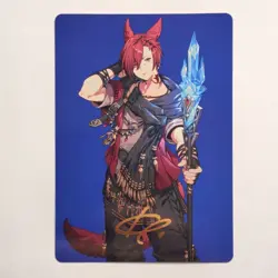 Wizards Art Series Final Fantasy G'raha Tia Scion Reborn 51/53 Gold Signature - Image 1