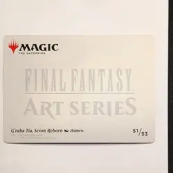 Wizards Art Series Final Fantasy G'raha Tia Scion Reborn 51/53 Gold Signature - Image 2