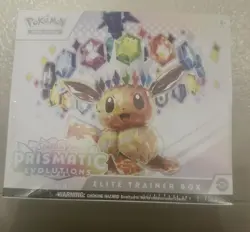 Pokemon TCG Prismatic Evolutions Elite Trainer Box ETB Sealed Small Rip On Front - Image 1