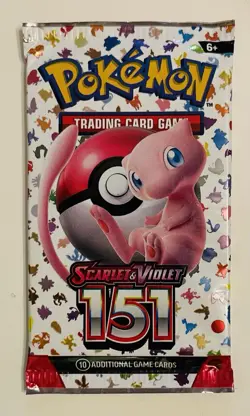Scarlet & Violet 151 Booster Pack - 1x NEW English Factory Sealed Pokemon 2023 - Image 1