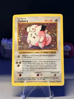 1999 Clefairy 5/102 Base Set Holo Rare Vintage Pokemon TCG WOTC - Image 1