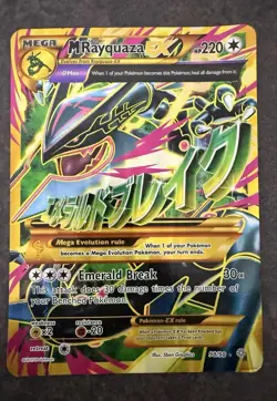 M Rayquaza EX 98/98 OVERSIZED Jumbo Rare Secret Ancient Origins Pokemon - Image 1