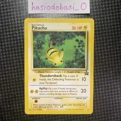 Pokemon TCG Pikachu WOTC Black Star Promo Series#27 LP Condition - Image 1