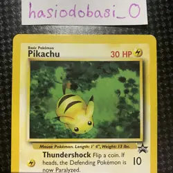 Pokemon TCG Pikachu WOTC Black Star Promo Series#27 LP Condition - Image 2