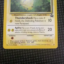 Pokemon TCG Pikachu WOTC Black Star Promo Series#27 LP Condition - Image 3