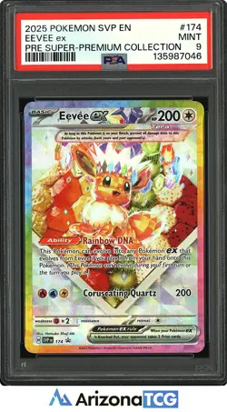Pokemon 2025 Eevee ex 174 Tera Promo Super-Premium Collection PSA 9 - Image 1