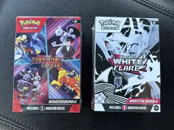 Pokemon TCG Scarlet & Violet Destined Rivals and White Flare Factory Sealed New - Image 1
