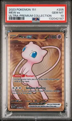 2023 POKEMON 151 ULTRA-PREM COLL #205 MEW EX PSA 10 - Image 1