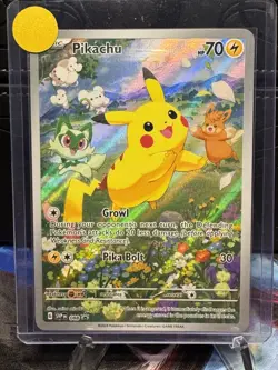 Pokemon TCG Scarlet & Violet Black Star Promos Pikachu 088 Illustration Rare NM - Image 1