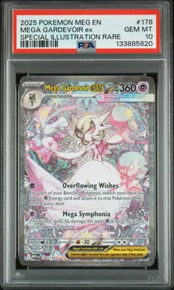 2025 POKEMON MEG SPECIAL ILLUSTRATION RARE #178 MEGA GARDEVOIR EX PSA 10 - Image 1
