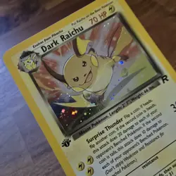 Dark Raichu 83/82 Pokemon Holo 1st Edition Secret Rare Team Rocket LP+ NM- WOTC - Image 5