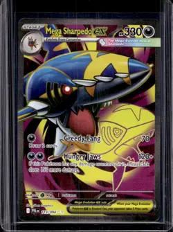 2025 Pokemon Phantasmal Flames Mega Sharpedo ex Ultra Rare #113/094 - Image 1