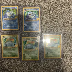Pokemon TCG Celebrations Venusaur and Blastoise 25th Anniversary Lot Of - Image 1