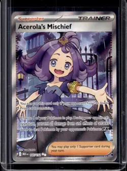 2025 Pokemon Mega Evolution Acerola's Mischief Ultra Rare #165/132 - Image 1