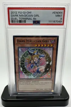 Yu-Gi-Oh! Dark Magician Girl DT06-EN064 PSA 9 Super Parallel English - Image 1