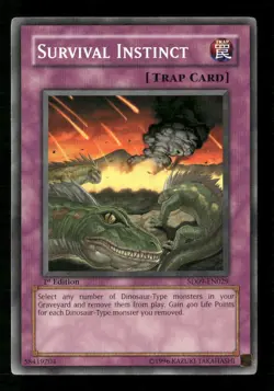 Survival Instinct #SD09-EN029 Yugioh 1st Edition - Image 1