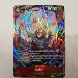 One Piece Koby PRB02-001 Holo Character Card 5000 Power One Piece CCG Card Stock - Image 1