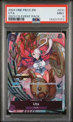 2024 ONE PIECE CHAMP 2023 EVENT PACK #031 UTA PSA 9 - Image 1