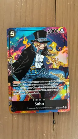 One Piece Sabo Alternate Art OP04-083 Kingdoms of Intrigue Parallel Dressrosa - Image 1