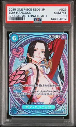 2025 ONE PIECE JPN EB03-EXTRA BOOSTER -ONE PIECE HEROINES ED- BOA HANCOCK PSA 10 - Image 1