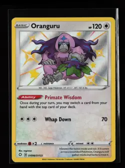 Oranguru SV098/SV122 Shiny Holo Rare Shining Fates: Shiny Vault Pokemon Card - Image 1
