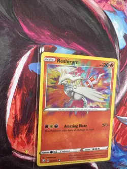 Pokemon TCG Shining Fates Reshiram Card 17/72 Near Mint Condition - Image 1