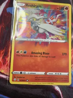 Pokemon TCG Shining Fates Reshiram Card 17/72 Near Mint Condition - Image 3