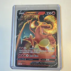 Pokemon TCG Charizard v Brilliant Stars Holo Ultra Rare Card 017/172 - Image 1