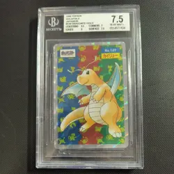 Pokemon Card 1995 Japanese Topsun Holo Holofoil Dragonite, BGS 7.5 - Image 1