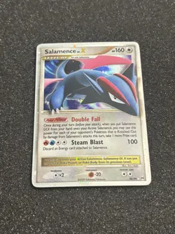 Pokemon TCG Salamence LV.X Arceus Holo Card 98/99 Swirl Near Mint - Image 1