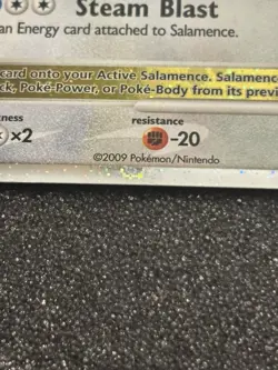 Pokemon TCG Salamence LV.X Arceus Holo Card 98/99 Swirl Near Mint - Image 5