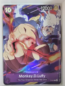 Bandai Card Game Monkey D Luffy P-041 Promo World Tour One Piece Fest 23-24 - Image 1