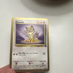 Pokemon TCG Meowth Jungle #56/64 Fruit Roll Up Promo Card (Gold Border) - MP - Image 1