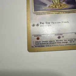 Pokemon TCG Meowth Jungle #56/64 Fruit Roll Up Promo Card (Gold Border) - MP - Image 2