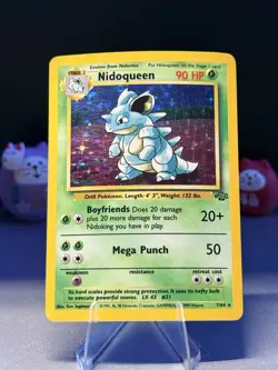 Nidoqueen 7/64 Pokemon Jungle Unlimited Holo Rare Card WOTC - Image 1