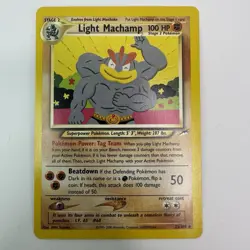 Pokemon Card - Light Machamp Neo Destiny 25/105 Rare - Image 1