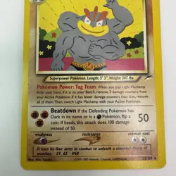 Pokemon Card - Light Machamp Neo Destiny 25/105 Rare - Image 3
