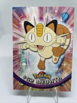 Topps Pokemon #52 Meowth - TV Animation Edition Card, 1999 - Image 1