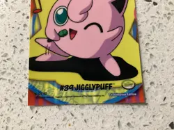 Jigglypuff Topps 2000 Pokemon TV Series 2 Sticker Card 6 of 10 Blue Logo - Image 3