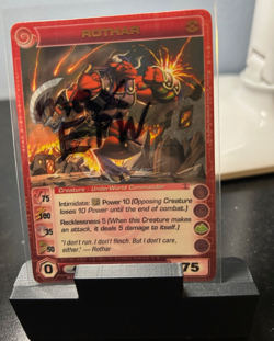 Chaotic Rare Rothar 1st Edition Copper Letters Card MAX ENERGY POWER WISDOM - Image 1