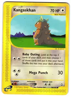 KANGASKHAN 88/147 - HP - AQUAPOLIS ENGLISH POKEMON CARD - Image 1