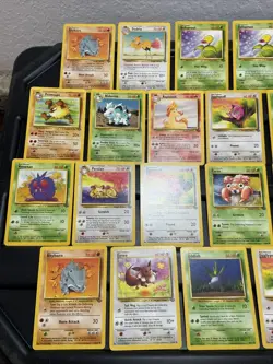 (30) Pokemon Card ALL VTG Lot Cards 1999 Jungle Set Rhyhorn Rapidash Fearow - Image 2