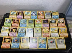 (30) Pokemon Card ALL VTG Lot Cards 1999 Base Set Pikachu Magmar Haunter - Image 1