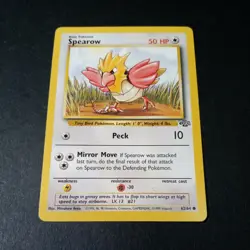 Pokemon Jungle Set Spearow Common Card 62/64 LP - Image 1