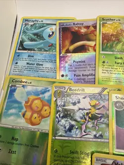 Pokemon Foil Reverse Foil Heavy Wear Card Lot - Baltoy, Manaphy, Raichu Etc - Image 2