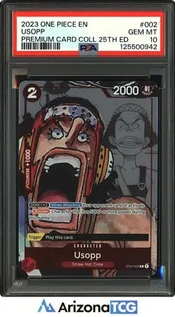 One Piece 2023 Usopp ST01-002 Common Premium Card Coll 25th Ed GEM MINT PSA 10 - Image 1