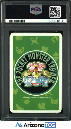 Pokemon 1996 Lickitung 108 6 Of Clubs Green Playing Card Japanese PSA 10 - Image 2